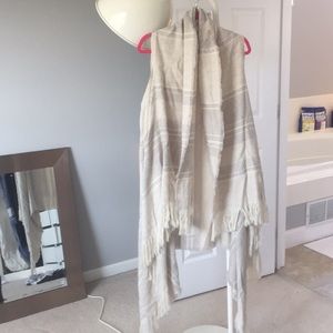 Sleeveless waterfall cardigan